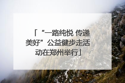 “一路纯悦 传递美好”公益健步走活动在郑州举行
