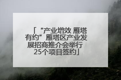 “产业增效 雁塔有约”雁塔区产业发展招商推介会举行 25个项目签约