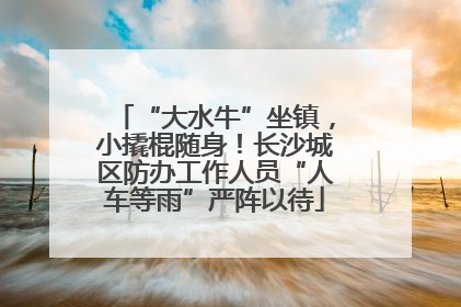“大水牛”坐镇，小撬棍随身！长沙城区防办工作人员“人车等雨”严阵以待