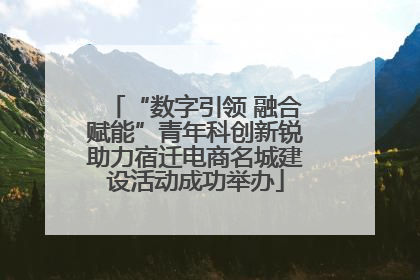 “数字引领 融合赋能”青年科创新锐助力宿迁电商名城建设活动成功举办