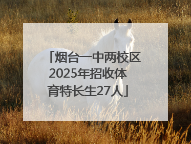 烟台一中两校区2025年招收体育特长生27人