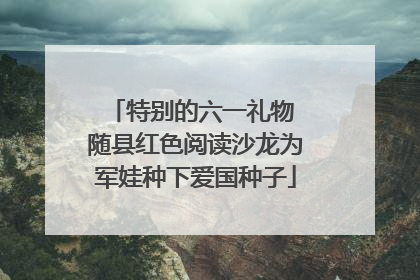 特别的六一礼物 随县红色阅读沙龙为军娃种下爱国种子