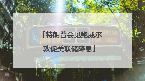 特朗普会见鲍威尔 敦促美联储降息