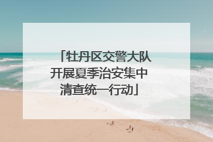 牡丹区交警大队开展夏季治安集中清查统一行动