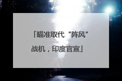 瞄准取代“阵风”战机，印度官宣