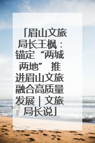 眉山文旅局长王枫：锚定“两城两地” 推进眉山文旅融合高质量发展｜文旅局长说