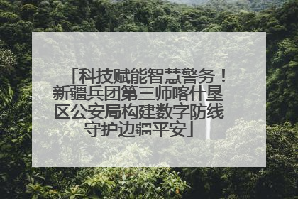 科技赋能智慧警务！新疆兵团第三师喀什垦区公安局构建数字防线守护边疆平安