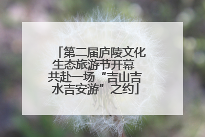 第二届庐陵文化生态旅游节开幕 共赴一场“吉山吉水吉安游”之约