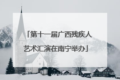 第十一届广西残疾人艺术汇演在南宁举办