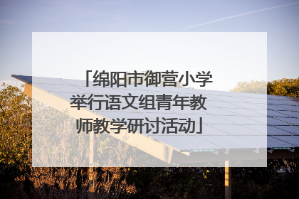 绵阳市御营小学举行语文组青年教师教学研讨活动