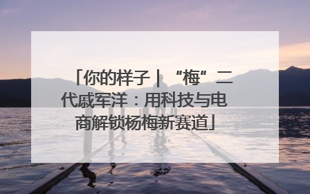 你的样子｜“梅”二代戚军洋：用科技与电商解锁杨梅新赛道