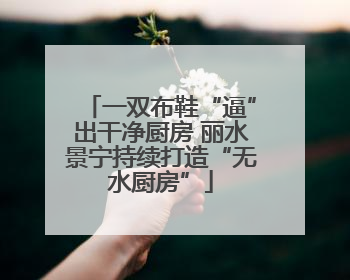 一双布鞋“逼”出干净厨房 丽水景宁持续打造“无水厨房”