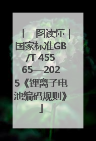 一图读懂｜国家标准GB/T 45565—2025《锂离子电池编码规则》