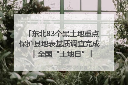 东北83个黑土地重点保护县地表基质调查完成｜全国“土地日”