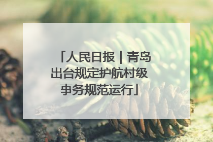 人民日报｜青岛出台规定护航村级事务规范运行