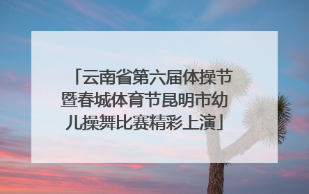 云南省第六届体操节暨春城体育节昆明市幼儿操舞比赛精彩上演