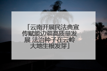 云南开展民法典宣传赋能边疆高质量发展 法治种子在云岭大地生根发芽