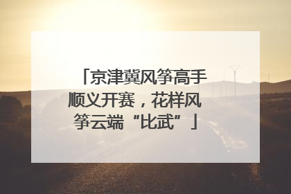 京津冀风筝高手顺义开赛，花样风筝云端“比武”