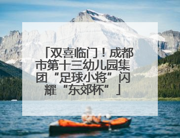 双喜临门！成都市第十三幼儿园集团“足球小将”闪耀“东郊杯”