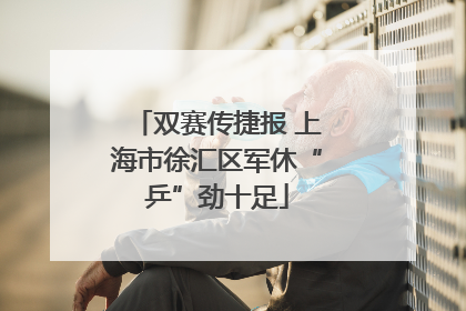 双赛传捷报 上海市徐汇区军休“乒”劲十足