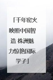 千年窑火映照中国智造 株洲魅力惊艳国际学子