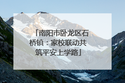 南阳市卧龙区石桥镇：家校联动共筑平安上学路