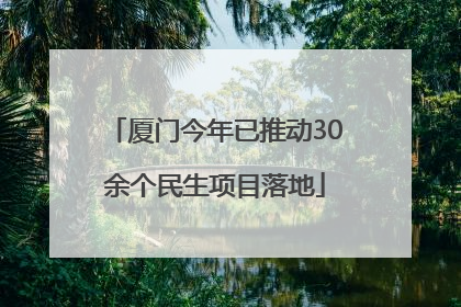 厦门今年已推动30余个民生项目落地