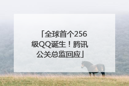 全球首个256级QQ诞生！腾讯公关总监回应