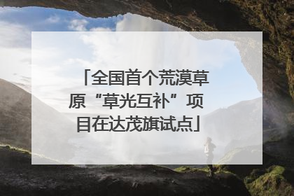 全国首个荒漠草原“草光互补”项目在达茂旗试点
