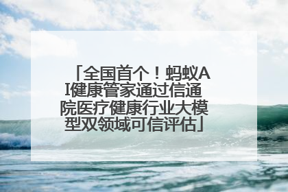 全国首个！蚂蚁AI健康管家通过信通院医疗健康行业大模型双领域可信评估