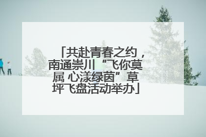共赴青春之约，南通崇川“飞你莫属 心漾绿茵”草坪飞盘活动举办