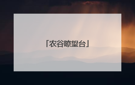 农谷瞭望台