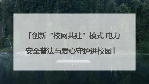 创新“校网共建”模式 电力安全普法与爱心守护进校园