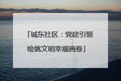 城东社区：党建引领绘就文明幸福画卷