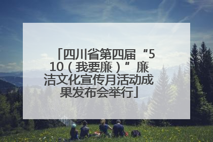 四川省第四届“510（我要廉）”廉洁文化宣传月活动成果发布会举行