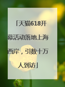 天猫618开幕活动落地上海西岸，引数十万人到访