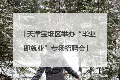 天津宝坻区举办“毕业即就业”专场招聘会