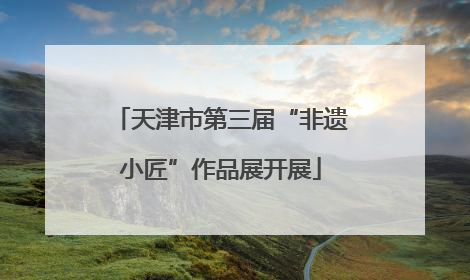 天津市第三届“非遗小匠”作品展开展