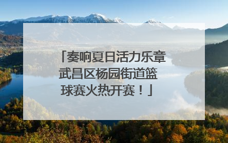 奏响夏日活力乐章 武昌区杨园街道篮球赛火热开赛！