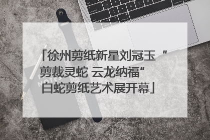 徐州剪纸新星刘冠玉“剪裁灵蛇 云龙纳福” 白蛇剪纸艺术展开幕