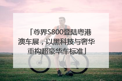尊界S800登陆粤港澳车展，以黑科技与奢华重构超豪华车标准