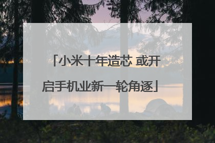 小米十年造芯 或开启手机业新一轮角逐