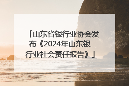 山东省银行业协会发布《2024年山东银行业社会责任报告》