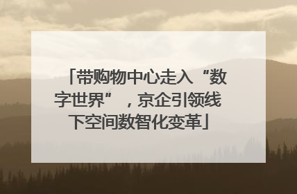 带购物中心走入“数字世界”，京企引领线下空间数智化变革
