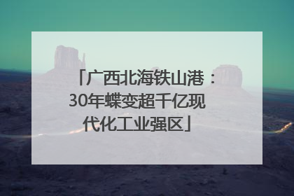 广西北海铁山港：30年蝶变超千亿现代化工业强区