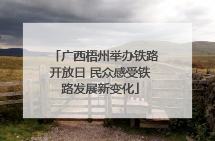 广西梧州举办铁路开放日 民众感受铁路发展新变化