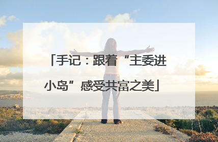 手记：跟着“主委进小岛”感受共富之美