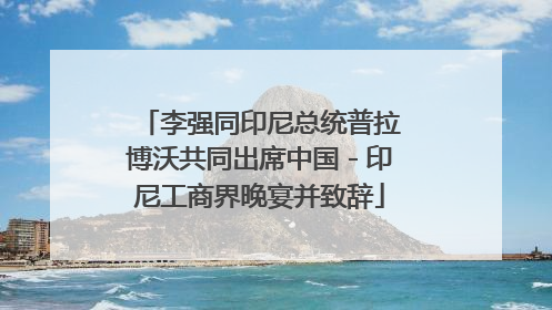 李强同印尼总统普拉博沃共同出席中国－印尼工商界晚宴并致辞