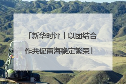新华时评丨以团结合作共促南海稳定繁荣