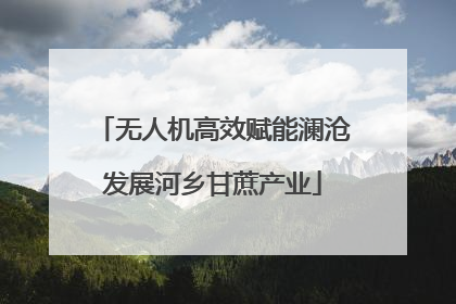 无人机高效赋能澜沧发展河乡甘蔗产业
